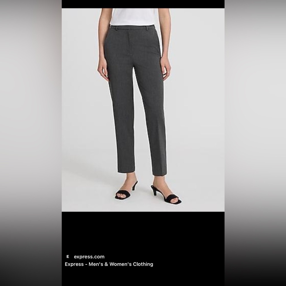 Express Editor Pants Gray Slim Fit Dress Pants Size 4